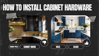 How to install cabinet hardware in 2024 [upl. by Attiuqehs181]