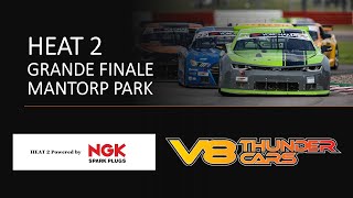 V8 THUNDER CARS  LIVE  GRANDE FINALE  MANTORP PARK  Race 2 [upl. by Notyep]