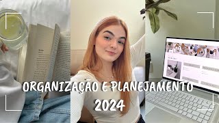 COMO VOU ORGANIZAR MINHA VIDA PARA 2024 🤍✨ FAÇA DESSE O MELHOR ANO planejamento 2024 [upl. by Aneehta]