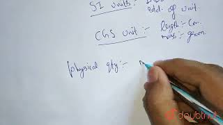 write SI and CGS unit of any three physical quantities  CLASS 7  KINEMATICS  PHYSICS  Doubt [upl. by Kcirdek]