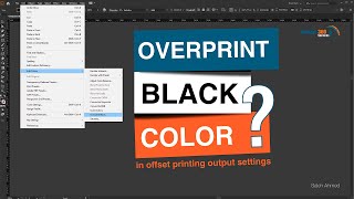 Offset Printing Output Settings  Overprint Black Color [upl. by Ellivnarg]