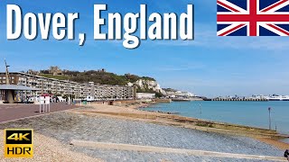 Dover England 🇬🇧  Historic Town Center and Waterfront  4K Walking Tour in 2022 [upl. by Laughry569]