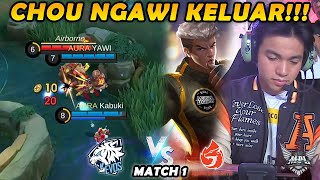 AKHIRNYA YAWI NGELUARIN CHOU M4 MATCH PENUH DENGAN PLAY AURA  AURA VS EVOS MATCH 1 [upl. by Eesdnyl]