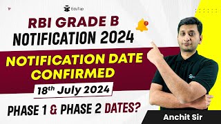 RBI Grade B 2024 Notification  RBI Grade B Expected Exam Date  RBI Recruitment  RBI Latest Update [upl. by Zantos]