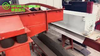 Rasper processing 50150mm waste tyre chips [upl. by Rosalba778]