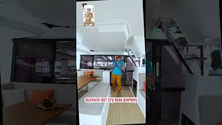 Оцените пространство Tanna 47 от верфи Fountaine Pajot размер сравним с суперяхтами [upl. by Aluin]