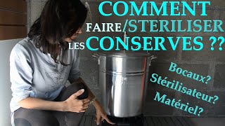 TUTO Comment faireStériliser les conserves  Astuce Bocaux Matériel Stérilisateur [upl. by Phaedra]