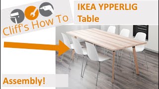 IKEA YPPERLIG Table Assembly [upl. by Nitsirc]