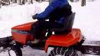 Simplicity Garden Tractor Plowing Snow [upl. by Iain601]