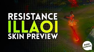 RESISTANCE ILLAOI SKIN PREVIEW  LEAGUE OF LEGENDS [upl. by Delamare]