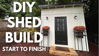 10x10 Shed Build  Start to Finish [upl. by Enirual]