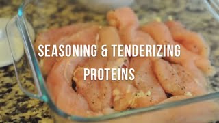 How to Season and Tenderize Meat  cooksmarts [upl. by Eada]