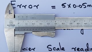 How to read Zero Error Vernier Calliper [upl. by Ttelrahc]