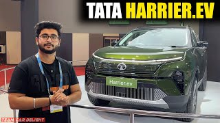 Tata Harrier EV  600 km Range AWD More Features  Walkaround Review [upl. by Decrem]