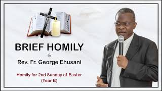 Homily for the 2nd Sunday of Easter Year B The Resurrection and Faith [upl. by Dominik]