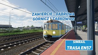 Simrail EN57  Zawiercie  Dąbrowa górnicza ząbkowice [upl. by Annoyek]