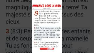 PSAUME 8 QUAND JE CONTEMPLE LES CIEUX OUV bible psaumes édification délivrance jesuschrist [upl. by Nahraf]