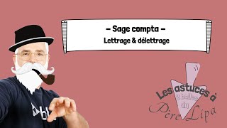 Léttrage et Délettrage   Sage comptabilité [upl. by Sholeen]