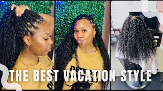 The Best Bohemian style for Vacation 100 human hair the Tea on boho braids style vacationstyle [upl. by Vorfeld]