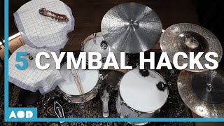 5 Simple Hacks To Modify Your Cymbal Sound  Finding Your Own Drum Sound [upl. by Ama]