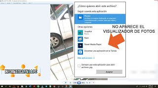 Cómo Recuperar fácil en Windows 10 el visor de fotosimágenes clásico de Windows 7 cuando desaparece [upl. by Dora534]