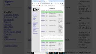 How to Download amp install 7Zip in windows10 [upl. by Meraree916]