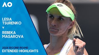 Lesia Tsurenko v Rebeka Masarova Extended Highlights  Australian Open 2024 Second Round [upl. by Aneele754]