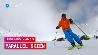 Leren skiën stap 5 Parallel skiën  Wintersport tips [upl. by Esinereb862]