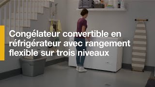 Congélateur convertible en réfrigérateur avec rangement à 3 niveaux  Réfrigérateurs Whirlpool® [upl. by Solegna575]