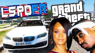 ARRESTING RIHANNA AND 2 PAC  GTA 5 LSPDFR 30   UNMARKED BMW [upl. by Morril]