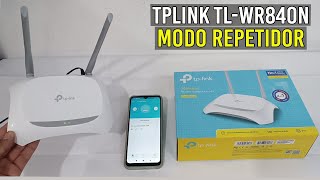 Cómo Configurar Router TpLink en Modo REPETIDOR WIFIPaso a PasoTLWR840N [upl. by Eyram]