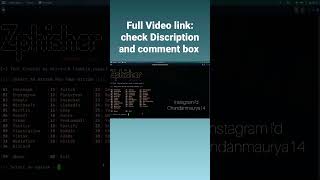 How to install and use zphisher tool in Kali Linux Chandan Maurya cybersecurity coder programming [upl. by Yeruoc]