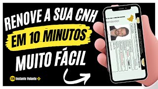 Como RENOVAR A CNH PELA INTERNET EM 10 MINUTOS  Fica pronta em menos de 01 DIA 📺 226 [upl. by Vandyke]