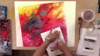 Preview  Abstract Painting Watermedia on YUPO with Mark Mehaffey [upl. by Attekal]