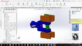 How to design Steam Engine cross Head in Solidworks [upl. by Anavoig130]