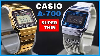 THINNEST Casio Watch in Modern Times  Casio A700 Review [upl. by Nalced]