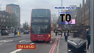 FULL ROUTE VISUAL  279 to Waltham Cross [upl. by Kafka]