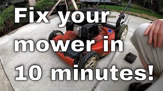 10minute Lawn Mower Fuel Flow Fix [upl. by Eiram]