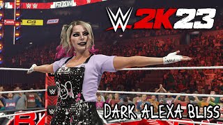 WWE 2K23  Alexa Bliss Dark Entrance SignatureFinisher amp Victory MyFaction Model Unlocked [upl. by Laehpar]