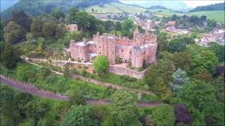 Dunster Castle Somerset England  Skydronautsuk [upl. by Aneelad227]