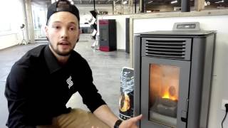 Belga Stove Small pelletkachel productreview [upl. by Anorahs]