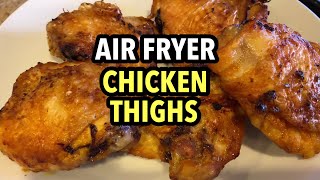 AIR FRIED CHICKEN THIGHS  NO BREADING  NINJA FOODI AIR FRYER  PERFECT FOR BEGINNERS [upl. by Joris]