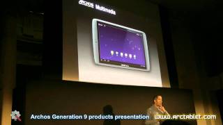 Archos G9 Tablets and Archos Home at Gen9 presentation full video [upl. by Sibie880]