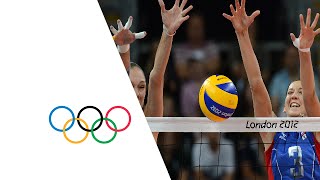 Volleyball Womens Preliminary  Pool A Italy v Russia Highlights  London 2012 Olympics [upl. by Anyrb]