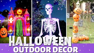 Halloween 🎃 Outdoor Decor  Front Yard Halloween Decorations  DIY Outside Decorating Ideas 2022 [upl. by Inahet]