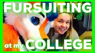 FURSUITING to my COLLEGE CLASSES [upl. by Aticnemrac]