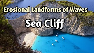 Erosional Landforms of Waves  Sea Cliff [upl. by Cletus]