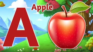 Phonics Song with TWO Words  A For Apple  ABC Alphabet Songs with Sounds for Children [upl. by Payson]