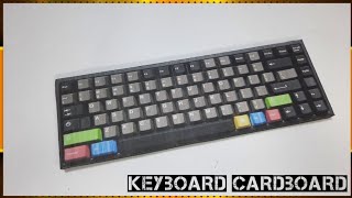 How to Make Computer Keyboard With Cardboard  DIY Computer Model Project [upl. by Moina]