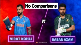 Virat Kohli vs Babar Azam Comparisons🏏🏏😛😛 cricket babarazam [upl. by Clarence126]